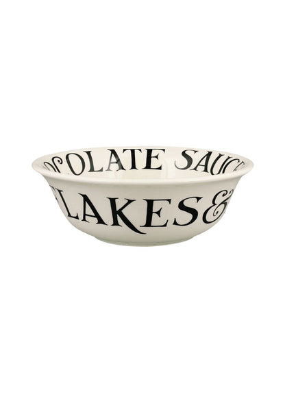 Black Toast Cereal Bowl