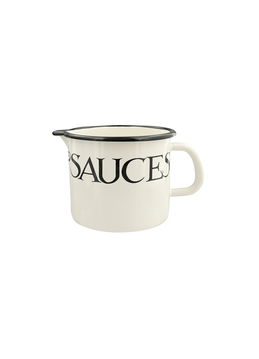 Black Toast Large Enamel Jug